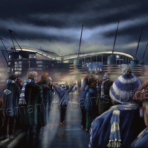 Manchester City  - The Etihad Stadium -  A3  print