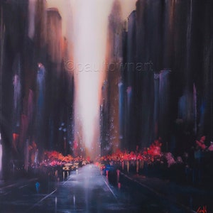 Manhattan, New York - 20&#39;&#39; x 30&#39;&#39; poster print