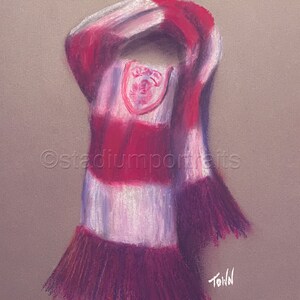 Classic Bar Scarf, Third Lanark  20&#39;&#39; x 30&#39;&#39; box canvas print