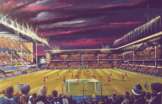 From the Park End, Goodison Park, Everton 20'' X 30'' Print