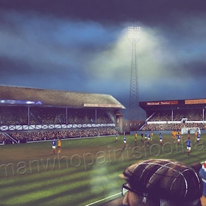 Fratton Park Portsmouth -  A3  print