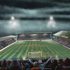 From the Bee Hole,  Turf Moor, Burnley FC  20'' x 30'' box canvas print