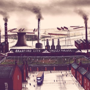 Valley Parade - Proper Northern Style - Bradford City   -  A3 print