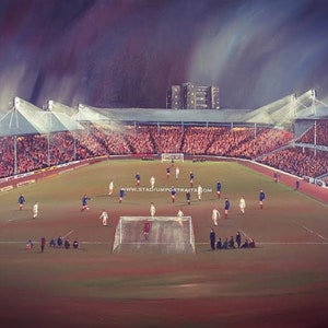 Ibrox Stadium - Rangers v Bayern Munich 1972 Cup Winners Cup  20&#39;&#39; x 30&#39;&#39; box canvas print
