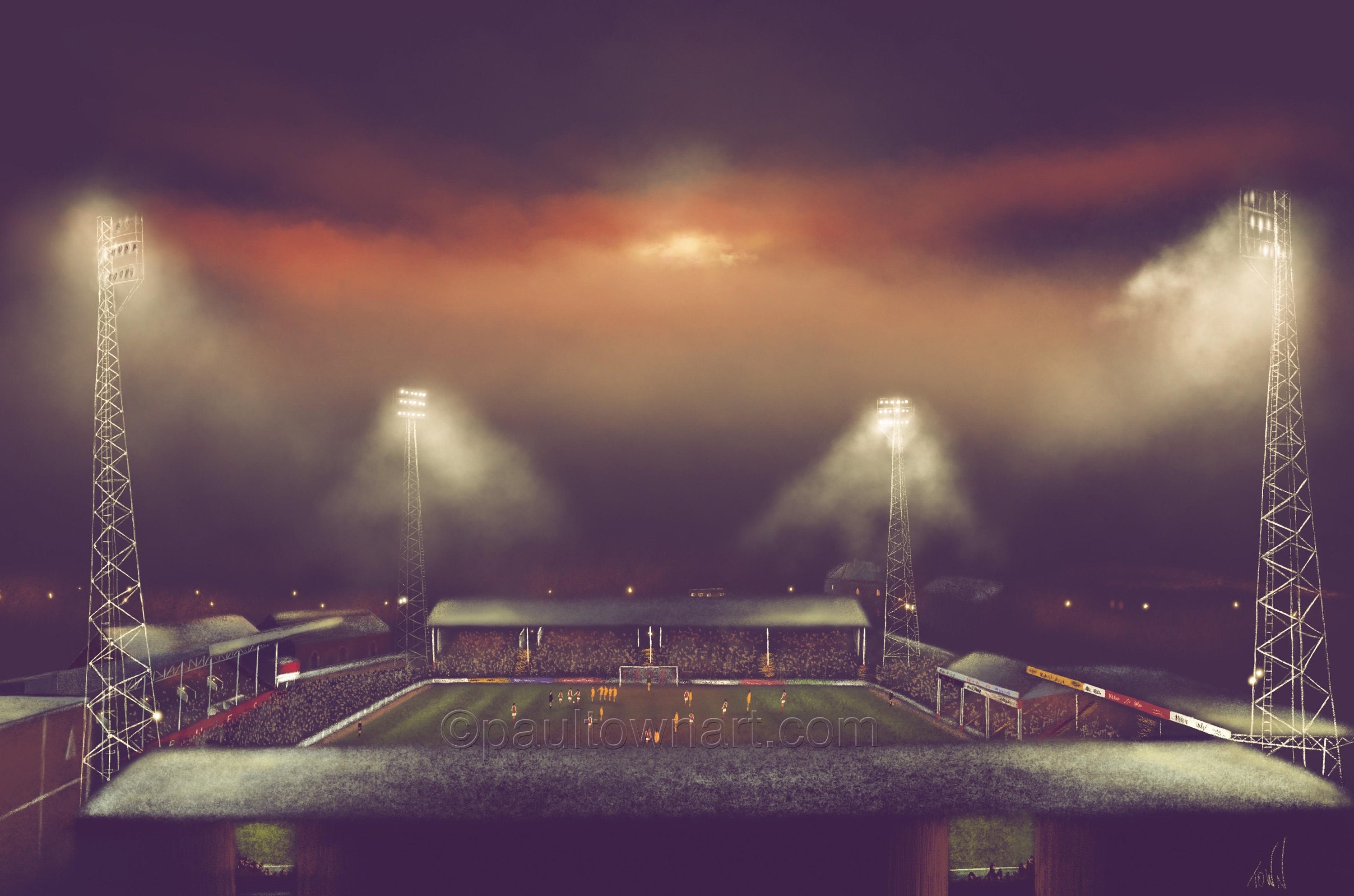 Millmoor, Rotherham United  -   20'' x 30'' poster print