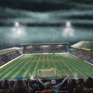 From the Bee Hole,  Turf Moor, Burnley FC   20'' x 30'' poster print