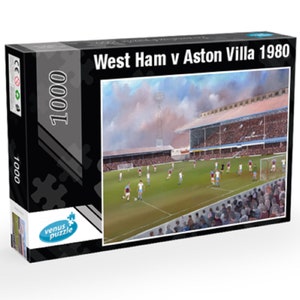 West Ham x Aston Villa 1980 - quebra-cabeça de 1000 peças