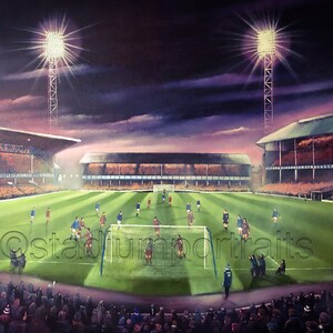 Everton Goodison Park 1960er Jahre - A3 Druck