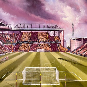 Scarf Parade, Bradford City   -  17'' x 8'' print