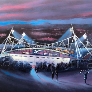 Bolton Wanderers - Floodlit Wanderers  - Reebok Stadium    A3 print