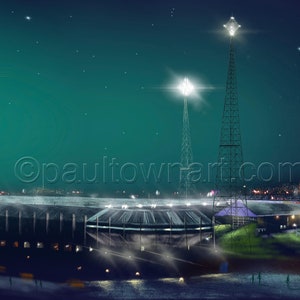1980&#39;s Elland Road,  Leeds United  - A3  print