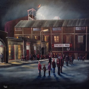 The Final Queue Hearts Tynecastle  -   20&#39;&#39; x 20&#39;&#39; poster print