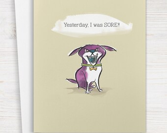 Funny Puppy Apology Card, Healing Friendship (A2)