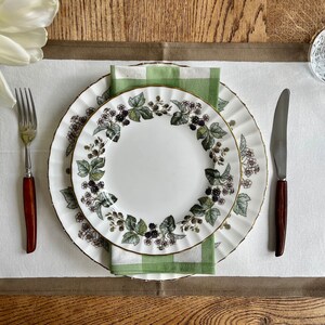 Chocolate Brown Edged Placemat Set of 4 | Indian Block Printed, French Chic, Cotton, Simple, Classic Linen, Dinner Table Mat, Neutral Color
