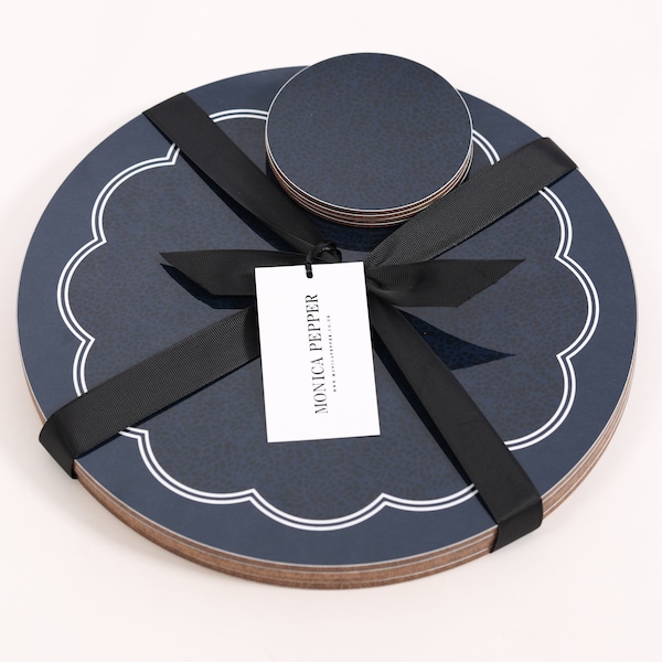 Navy Blue Placemats Etsy UK