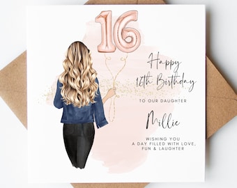 Personalised 16th Birthday Print Gift For Girls Boys Son Daughter Gifts Age 16 