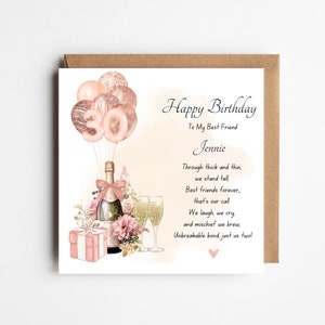 30TH BIRTHDAY CARD | Thirty Birthday |30th Birthday Gift for Her | BFF Card | Personalised Friend Birthday Card | Best Friend Birthday Card