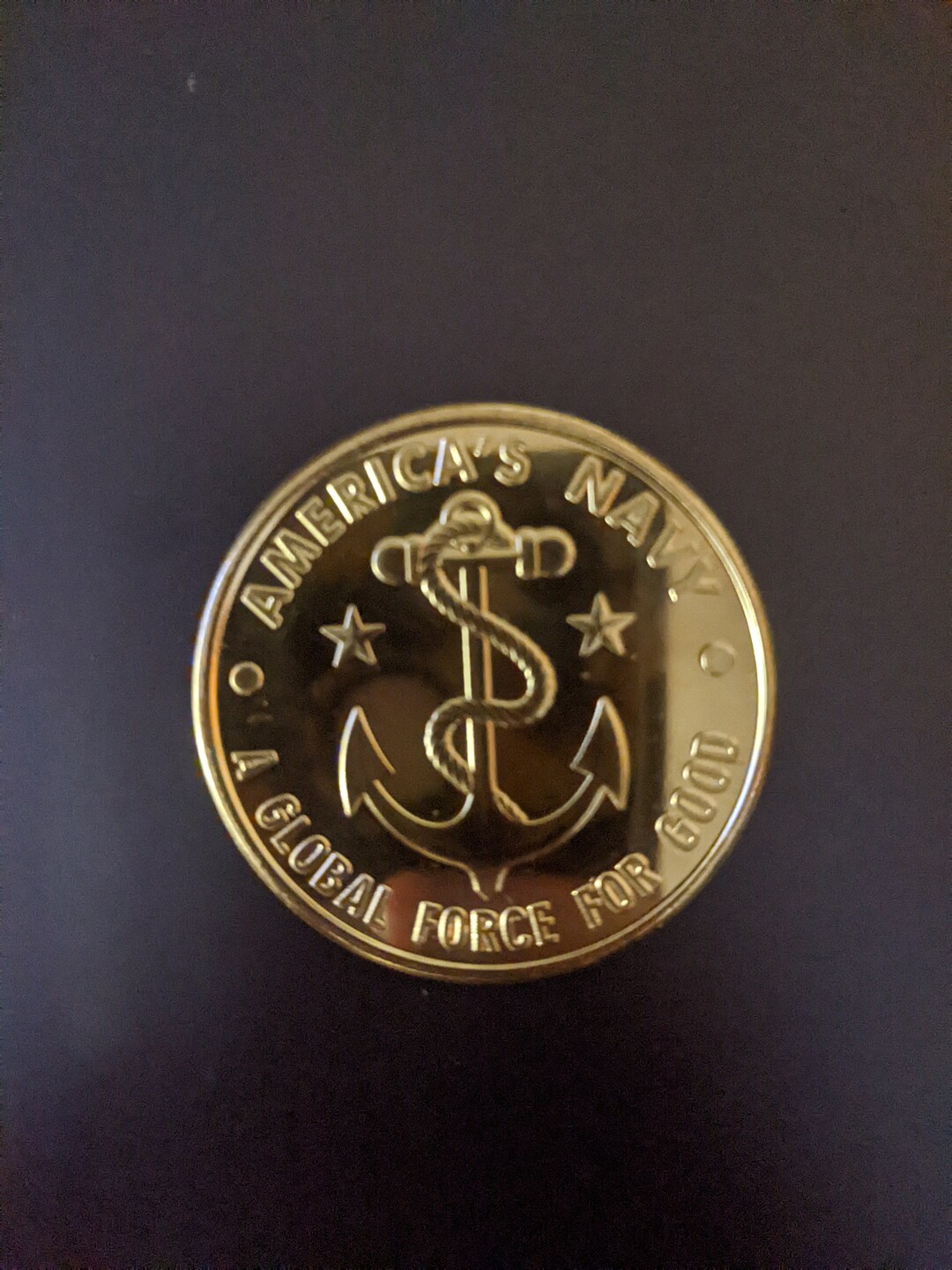 Groton CT Submarine Force Museum Coin Anchor Etsy