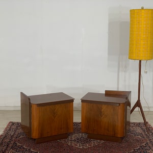 2x Mid Century bedside tables bedside tables VINTAGE