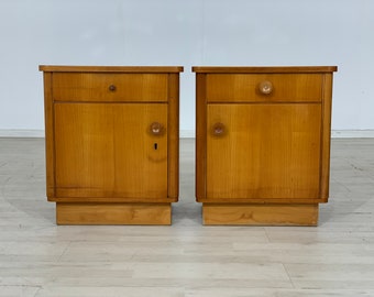 2x Vintage Nachttische Mid Century Nachtschränke