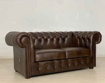 Divano Chesterfield inglese Divano in pelle a 2 posti