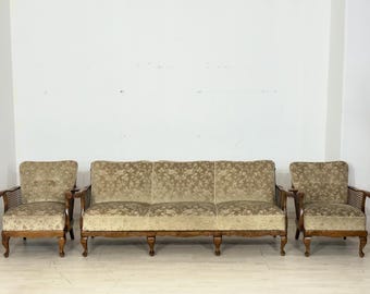 Set di divani Chippendale / set di sedute / divano e poltrone – vintage anni '60