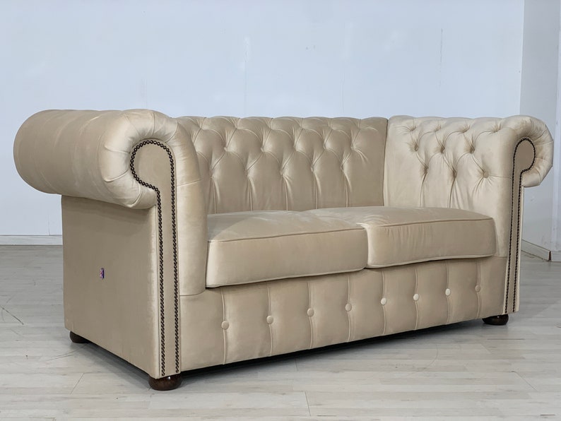 Canapé Chesterfield 2 places STYLE COLONIAL VINTAGE image 3