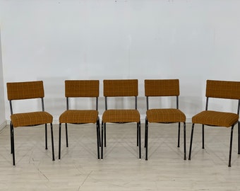 5x Mid Century stoelen, eetkamerstoelen, keukenstoelen, VINTAGE STOELEN