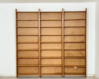 Große Vintage Regalwand | 60er Jahre Regal | Kiefer massiv Bücherwand| Modular