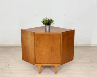 Mid-Century Corner Cabinet / Vintage Living Room Cabinet – 1960s
