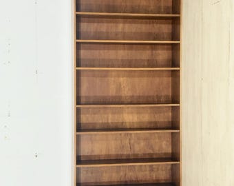 Vintage boekenkast / Wandplank uit het midden van de 20e eeuw / Plank uit de jaren 60 / Boekenkast / Boekenplank