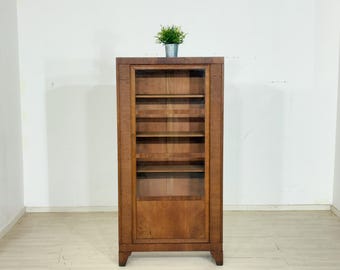 Eleganter Vintage-Bücherschrank aus Echtholz / Art Déco
