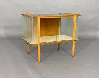 Mid Century Kommode Glasschrank Flurschrank Vintage