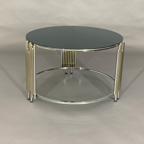 Table basse en verre moderne ronde