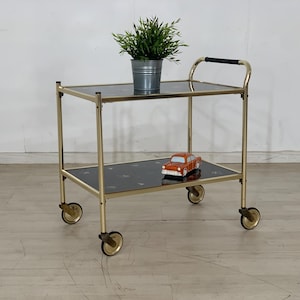 Mid Century Servierwagen Teewagen Barwagen Beistelltisch Vintage