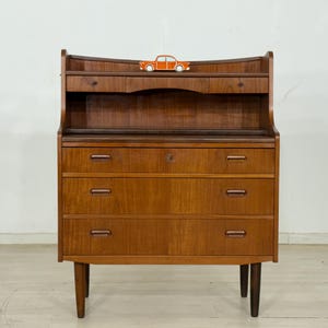 Scrivania da ufficio in teak danese, cassettiera, SEGRETARIA VINTAGE