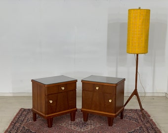 2x Mid Century Nachttische Nachtschränke VINTAGE BEDSIDE TABLE