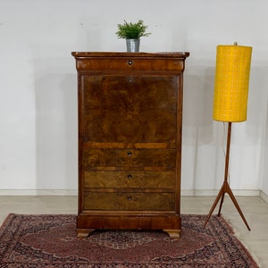 Antico scrittoio, scrittoio, mobiletto da uomo, cassettiera del 1900 circa