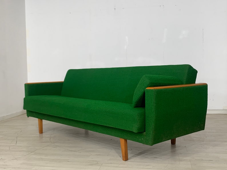 Mid Century Couch Sofa VINTAGE DAYBED zdjęcie 8