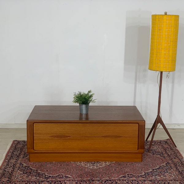 Commode lowboard danoise en teck vintage