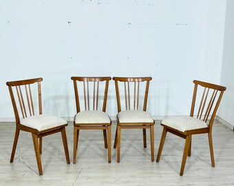 4x Mid-Century Chairs / Dining Chairs / Kitchen Chairs – Vintage 1960s