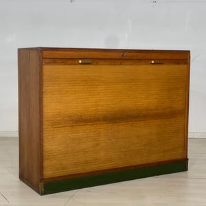 Armoire à volets roulants du milieu du siècle, armoire à roulettes, armoire de bureau, armoire à compartiments, commode VINTAGE