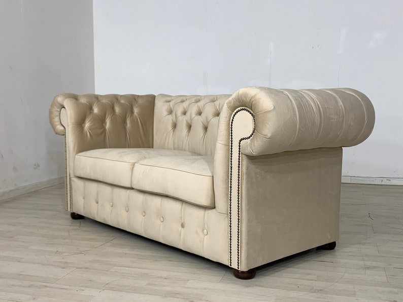 Canapé Chesterfield 2 places STYLE COLONIAL VINTAGE image 5
