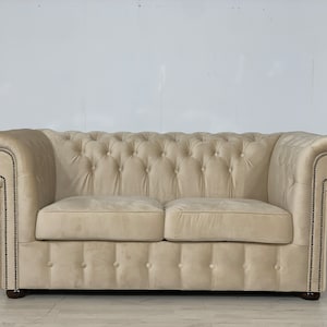 Canapé Chesterfield 2 places STYLE COLONIAL VINTAGE image 1