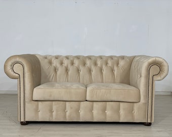 Canapé Chesterfield 2 places STYLE COLONIAL VINTAGE