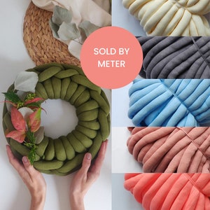 Tube Yarn Cotton Tube Yarn 20 mm for Chunky Blankets, Chunky knitting, Hanknitting, Chunky yarn
