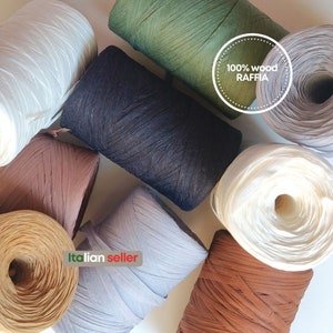 100% Wood Raffia - for Crochet Bags, Macrame, DIY Craft