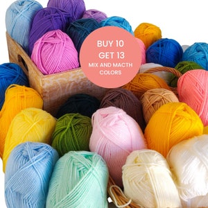 Soft Acrylic Yarn 50g, 140m for Knitting (#3.5-4) Baby yarn Baby knitting yarn Baby crochet yarn Sport weight yarn, Macrame Rainbows Yarn