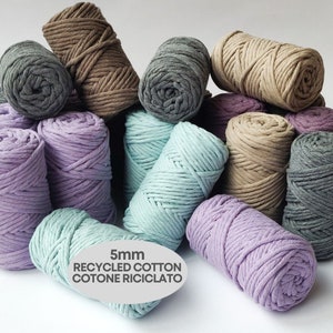 5mm VERY SOFT CORD for Macrame Single Twist 250gr ~50metres, String, Natural Cotton, Makes a Great Fringe, Macrame Cord