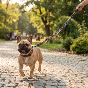 Adjustable Dog Leash Multi-Function Long Training Lead Hands-Free 16 Designer Patterns 2.4M 3M 5M Waterproof Polish Handmade Forest Parrot